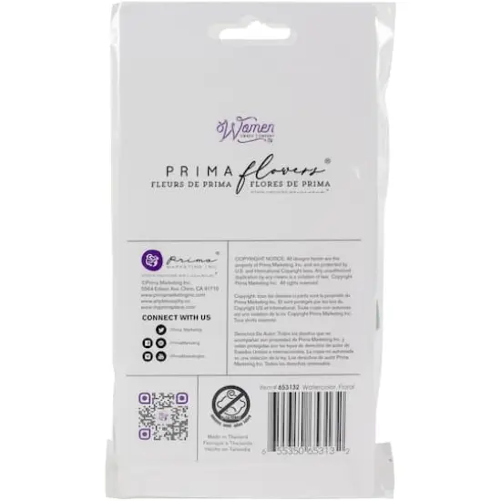 Prima&reg; Watercolor Florals Collection Minty Water Mulberry Paper Flowers {3}