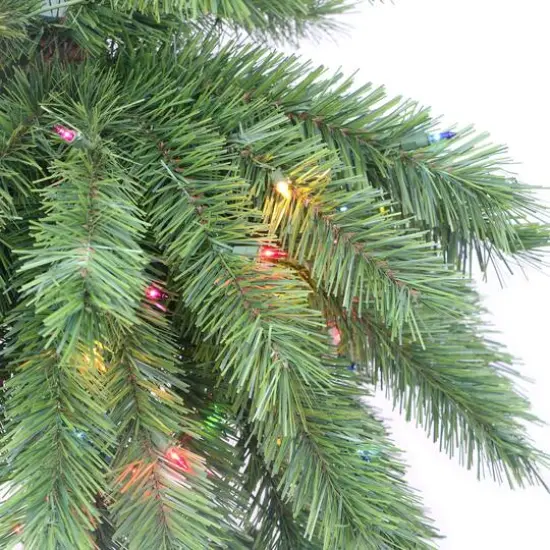 6ft. Pre-Lit Palm Artificial Christmas Tree, Multicolor Lights {3}