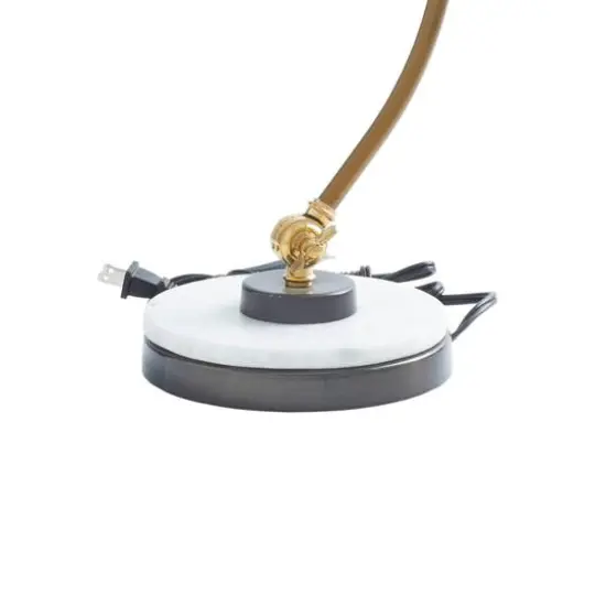 Black Metal Traditional Desk Lamp, 19" x 7" x 12" {6}