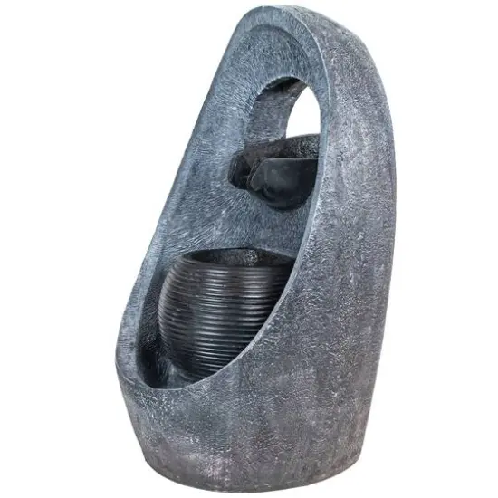 30" LED Modern Style Outdoor Garden Water Fountain {6}