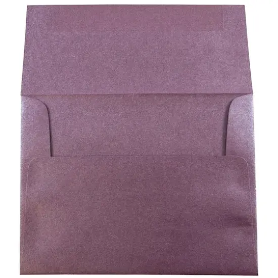 JAM Paper 4.375" x 5.75" Metallic Invitation Envelopes, 25ct. Ruby Purple Stardream {4}
