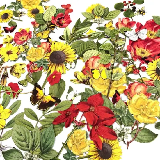 49 And Market Vintage Artistry Countryside Laser Cut Out Wildflowers {4}