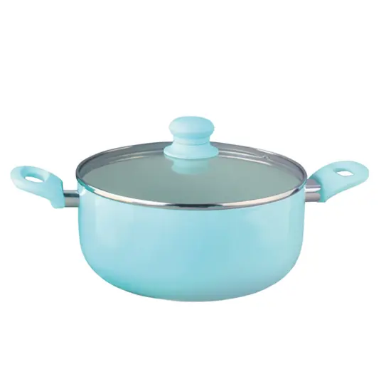 Brentwood Blue 7-Piece Aluminum Non-Stick Cookware Set {6}