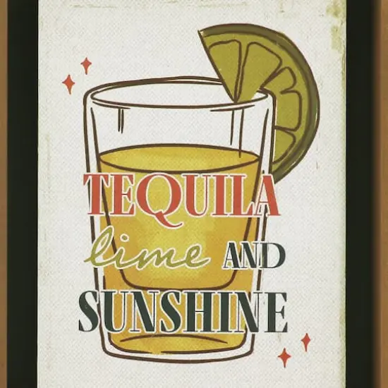 8" Tequila, Lime and Sunshine Block Tabletop Décor by Ashland® {4}