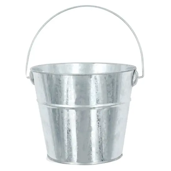 ArtSkills&reg; 5" Small Galvanized Metal Buckets, 9ct. {3}