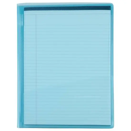 JAM Paper Plastic Padfolio Blue {4}