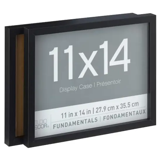 2 Pack Fundamentals 11" x 14" Black Shadow Boxes by Studio D&eacute;cor&reg; {1}
