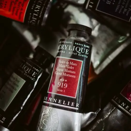 Sennelier Extra Fine Artists' Acrylic Paint, 200mL 707 Gray {4}