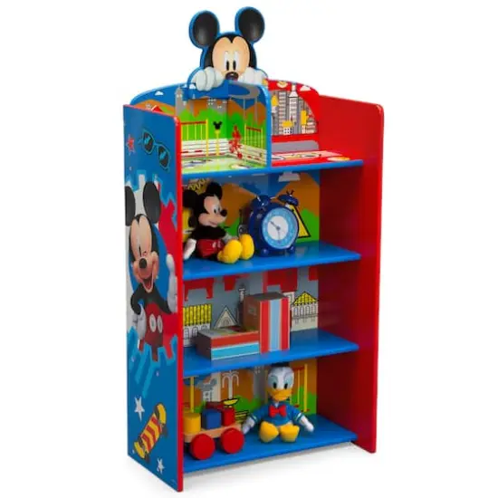 Disney&reg; Mickey Mouse Wooden Playhouse 4-Shelf Bookcase  {1}