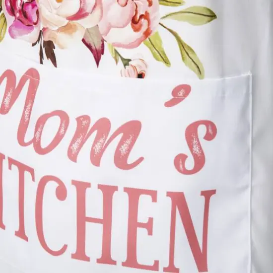 Glitzhome&reg; 31.5" Faux Burlap Mother's Day Apron {7}