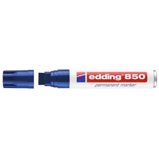 edding&reg; 850 Rectangle Nib Permanent Marker Blue {6}