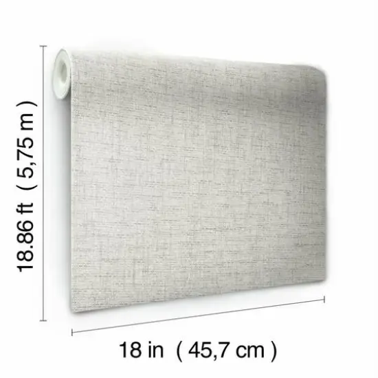 RoomMates Faux Grasscloth Weave Peel & Stick Wallpaper Beige Off-White {7}