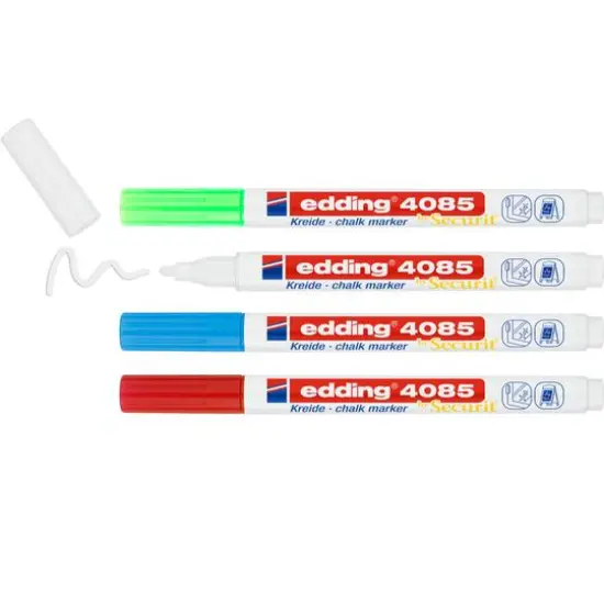 edding&reg; by Securit&reg; Basic 4 Color 4085 Chalk Marker Set {3}