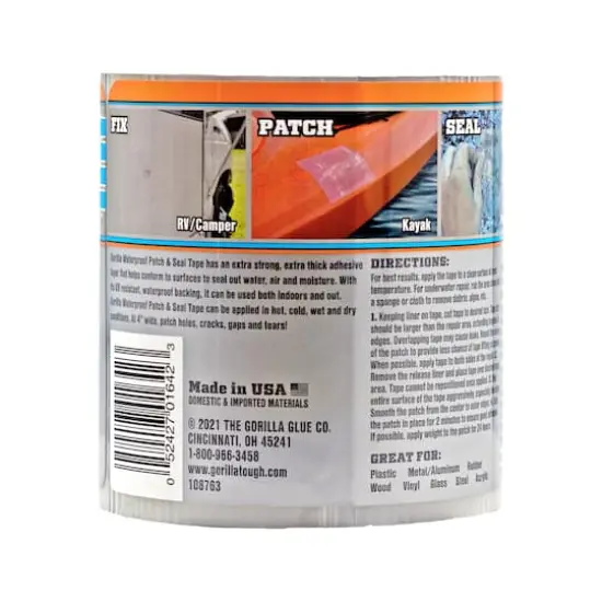 Gorilla&reg; Waterproof Patch & Seal Tape Clear {5}