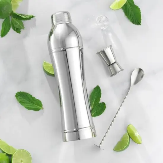 JoyJolt&reg; 24oz. Cocktail Shaker Drink Mixer Set {5}