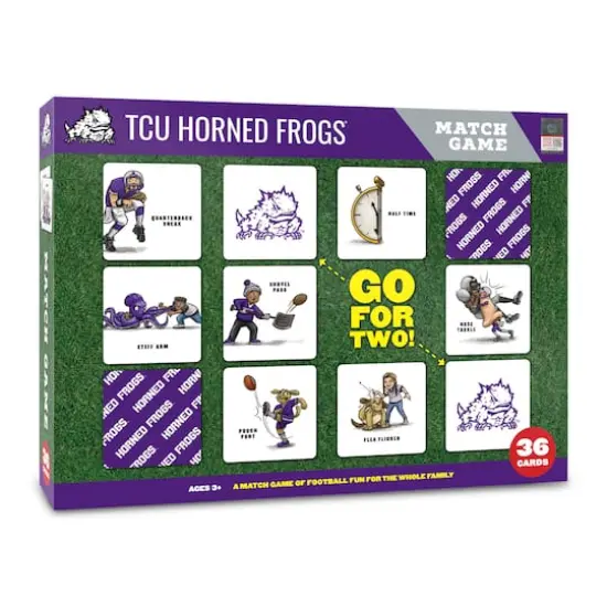College Team Licensed Memory Match Game TCU Horned Frogs {1}