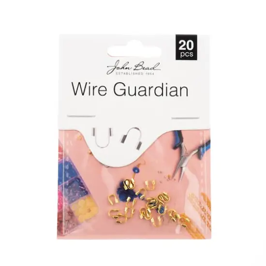 John Bead Must Have Findings 4mm Wire Guardians, 20ct. Gold {1}