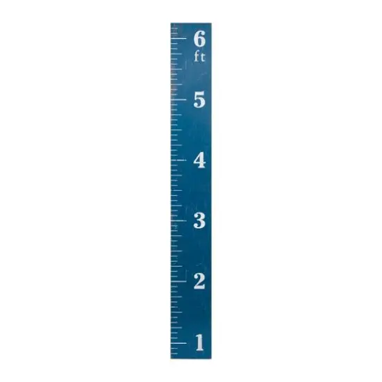 Hello Honey&reg; 66'' Blue Growth Chart Ruler Wall D&eacute;cor {1}