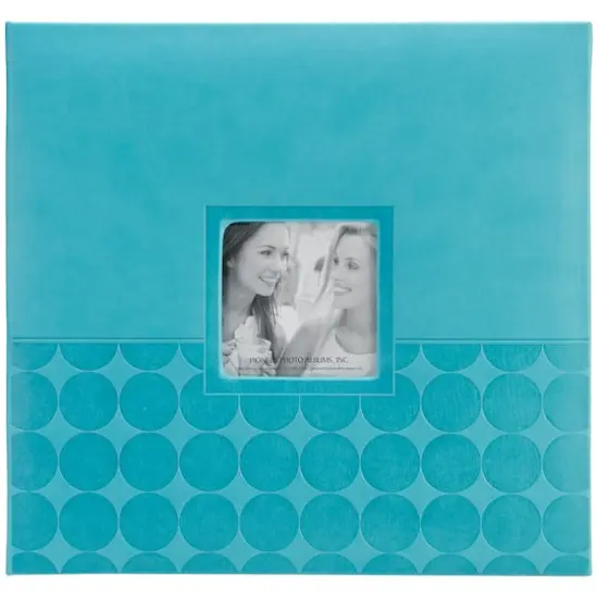 Pioneer&reg; Aqua Embossed Post Bound Frame Photo Album {1}