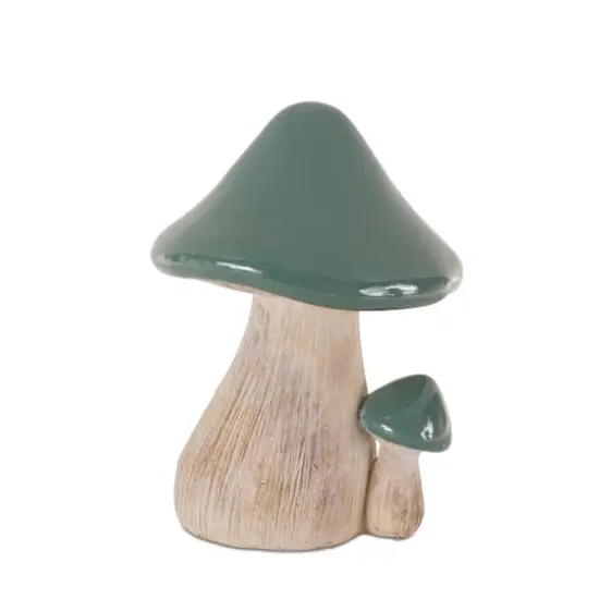 6.25" Garden Mushroom D&eacute;cor Set {4}