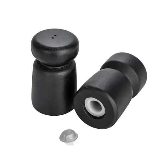 Hello Honey&reg; Black Mango Wood Salt & Pepper Shakers Set {1}