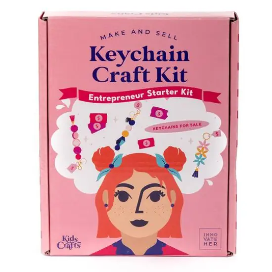 Kids Crafts Make & Sell Keychain Crafting Business Entrepreneur Starter Kit {1}