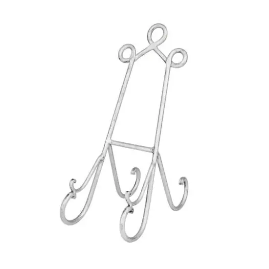 14" Gray Metal Traditional Easel {1}