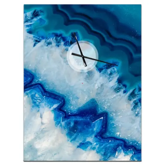 Designart Geode Slice Macro Wall Clock {1}