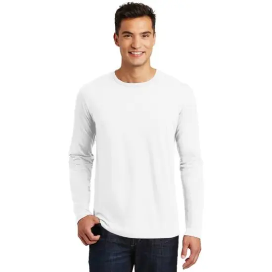 District&reg; Perfect Weight&reg; Adult Long Sleeve T-Shirt Bright White {4}