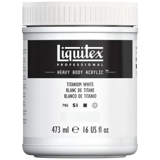 Liquitex&reg; Professional Heavy Body Acrylic&trade; Paint, 16oz. Titanium White {4}