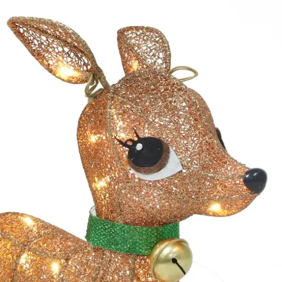 Lighted Outdoor Wire Frame Deer Set {6}