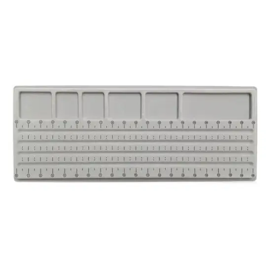 John Bead 21" x 8" Gray Plastic Designer Bead Board {1}
