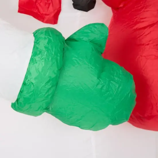 8ft. Glitzhome&reg; Inflatable Snowman Family with Lights {7}