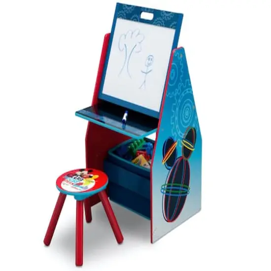 Delta Children Mickey Mouse Deluxe Kids Art Table & Easel {1}