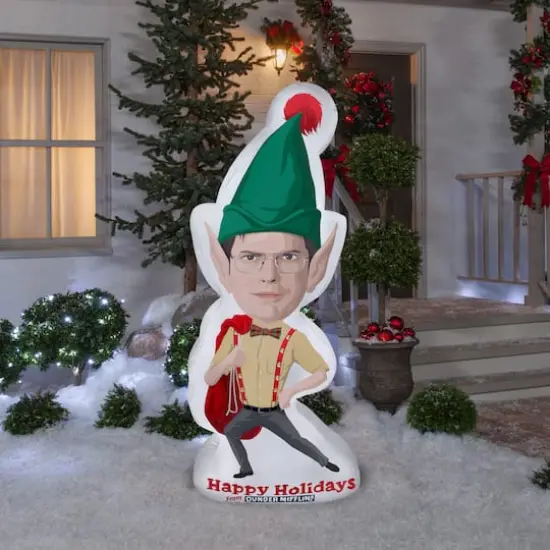 6ft. Photorealistic Airblown&reg; Inflatable Stylized Dwight from The Office {3}