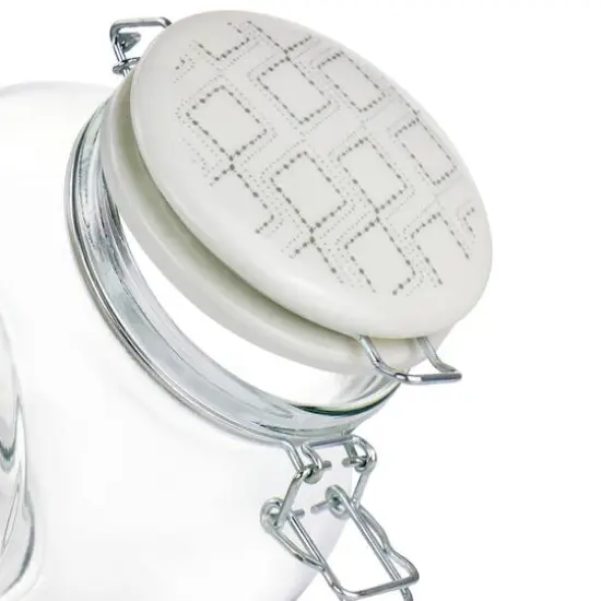 Gibson Home&reg; 1.9qt. Glass Canister with Ceramic Lid {7}