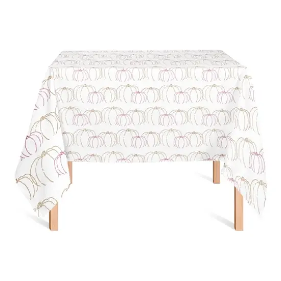 58" Simple Pumpkin Pattern Tablecloth {3}