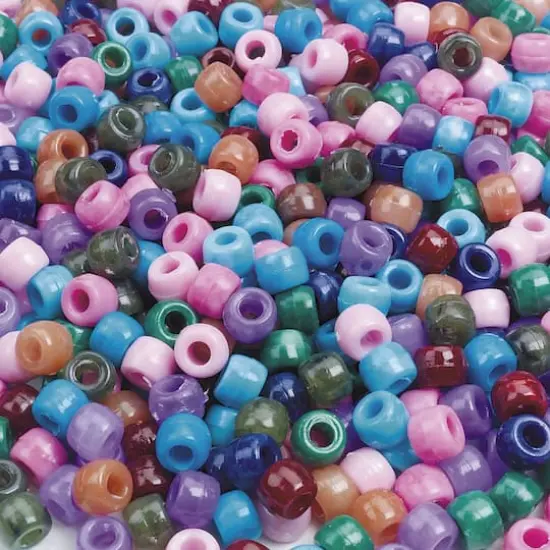 Color Splash!&reg; Plastic Pony Beads, 9mm {1}