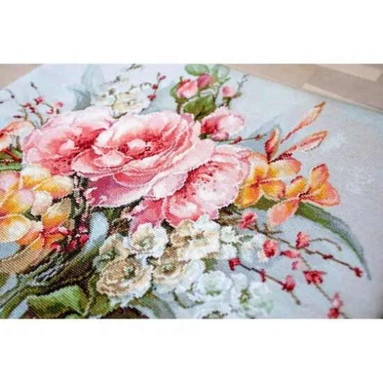 Luca-s Flower Bouquet Counted Cross Stitch Kit {3}