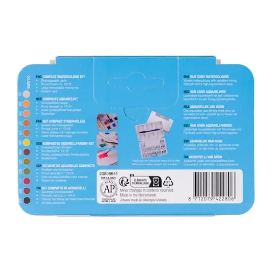 Van Gogh Shades of Nature Watercolor Pocket Box Set {4}