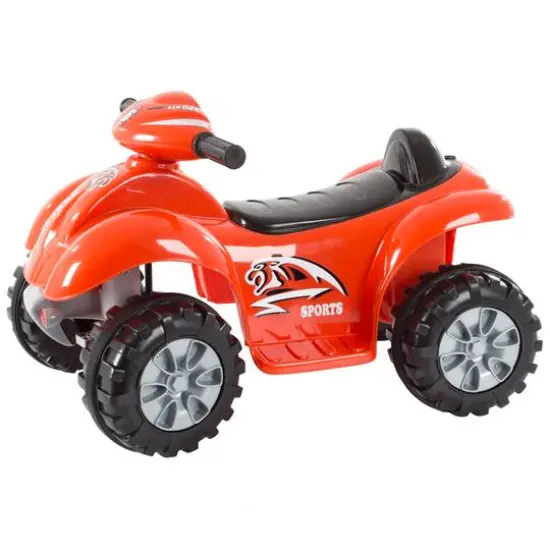 Toy Time Red Battery Powered Ride-On ATV Dinosaur Quad {6}