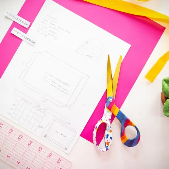 Created with Fiskars&reg; 8" Sew Bold Scissors {6}