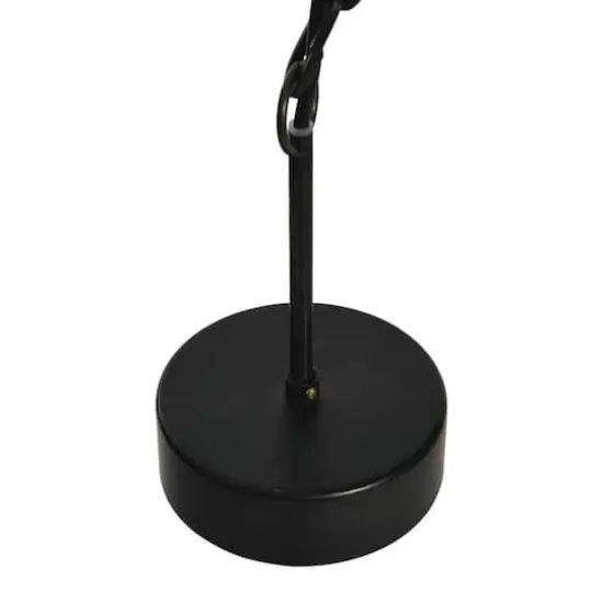 Hello Honey&reg; 27.5" 2-Tier Draped Wood Bead Chandelier Black {10}