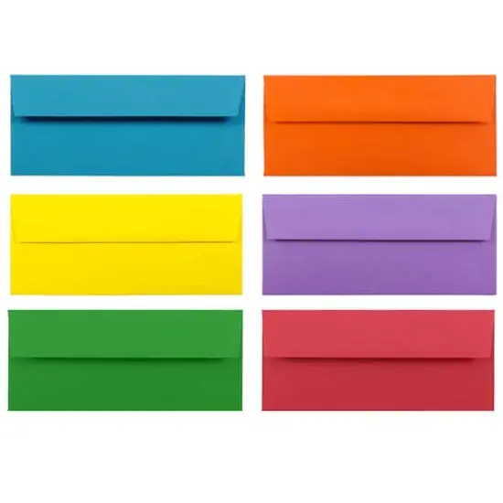 JAM Paper 9.5" x 4.125" Assorted Business Premium Envelopes, 150ct. {3}