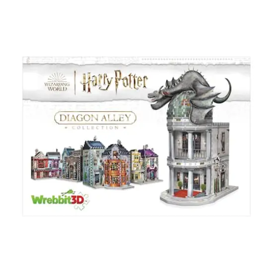 Harry Potter Diagon Alley Collection - Gringotts Bank 3D Puzzle: 300 Pcs {12}