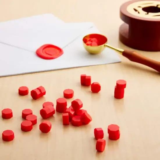 Sealing Wax Beads by Recollections&trade; Red {3}