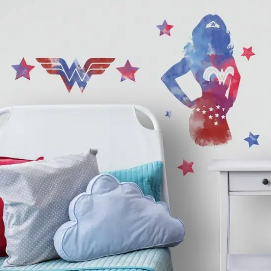 RoomMates Wonder Woman Watercolor Peel & Stick Giant Wall Decals {4}