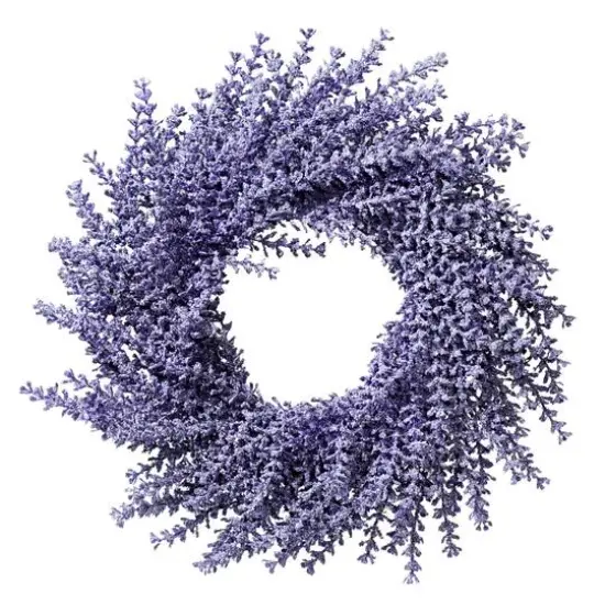 13.7" Purple Wisteria Spring Wreath {1}