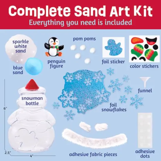 Creativity for Kids&reg; Sand Art Snowman {3}