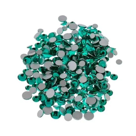 Combo Glass Flatback Rhinestones by Bead Landing&trade; Blue Zircon {1}